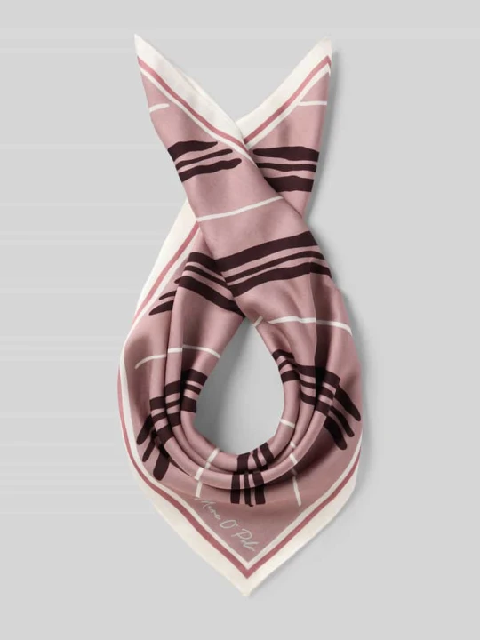 Zdjęcie produktu Chusta w imitacji satyny z mieszanki wiskozy i modalu Marc O'Polo Różowy