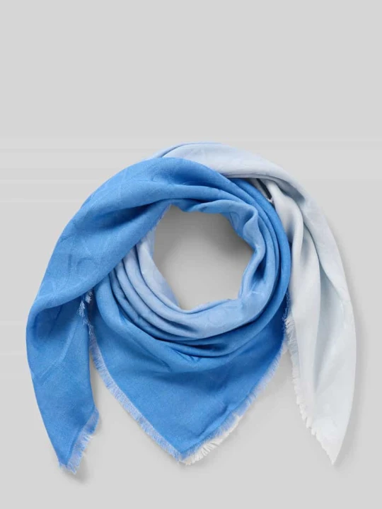 Zdjęcie produktu Chusta z czystego modalu model 'GRADIENT EMBLEM SQUARE' Calvin Klein Niebieski