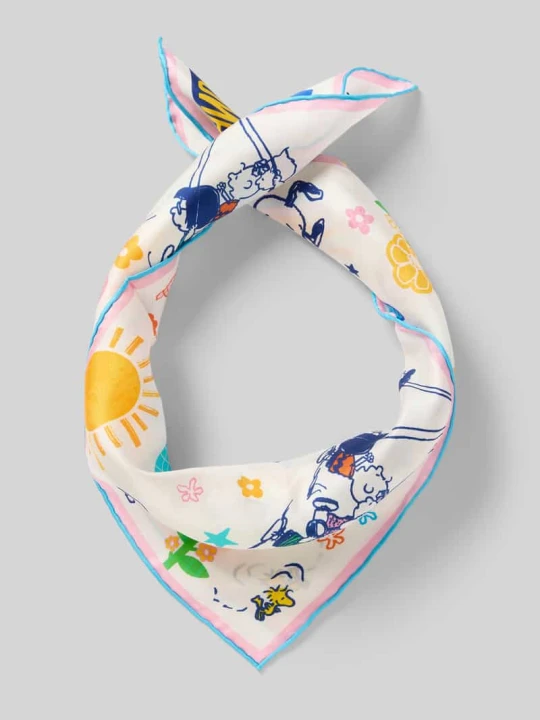Zdjęcie produktu Chusta z jedwabiu model 'NICKI SILK PEANUTS SWING' Codello Złamany biały