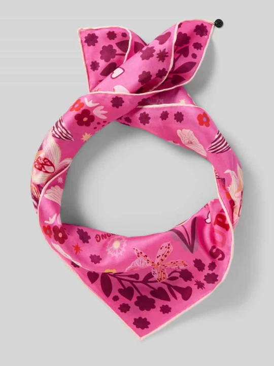 Zdjęcie produktu Chusta z jedwabiu model 'PRINTED NICKI SILK' Codello Mocnoróżowy