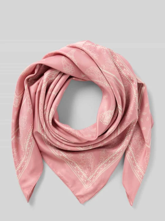 Zdjęcie produktu Chusta z nadrukiem paisley na całej powierzchni Jake*s Brudnoróżowy