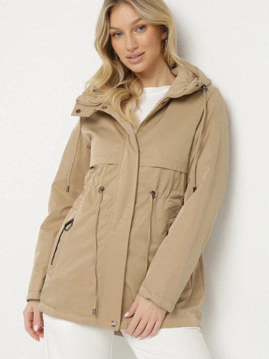 Zdjęcie produktu Ciemnobeżowa Kurtka Parka Dwustronna Korilea Bh Forever Beżowy