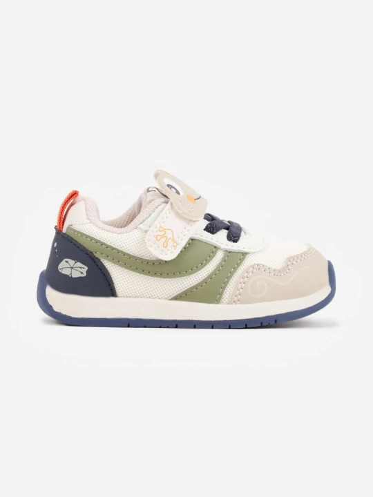 Zdjęcie produktu Ciemnobeżowe Buty Sportowe Sneakersy ze Skórzaną Wkładką i Aplikacjami 3D Calonisse Apawwa Beżowy