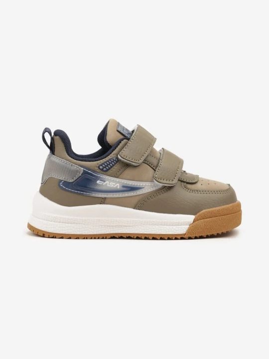 Zdjęcie produktu Ciemnobeżowe Buty Sportowe Sneakersy ze Skórzaną Wkładką i Cieniowaniem Rilenissa Bessky Beżowy