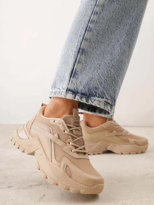 Zdjęcie produktu Ciemnobeżowe Sneakersy Dorameia Vices Beżowy