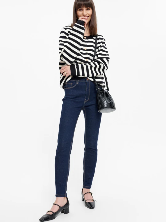 Zdjęcie produktu Ciemnogranatowe jeansy skinny Greenpoint granatowy