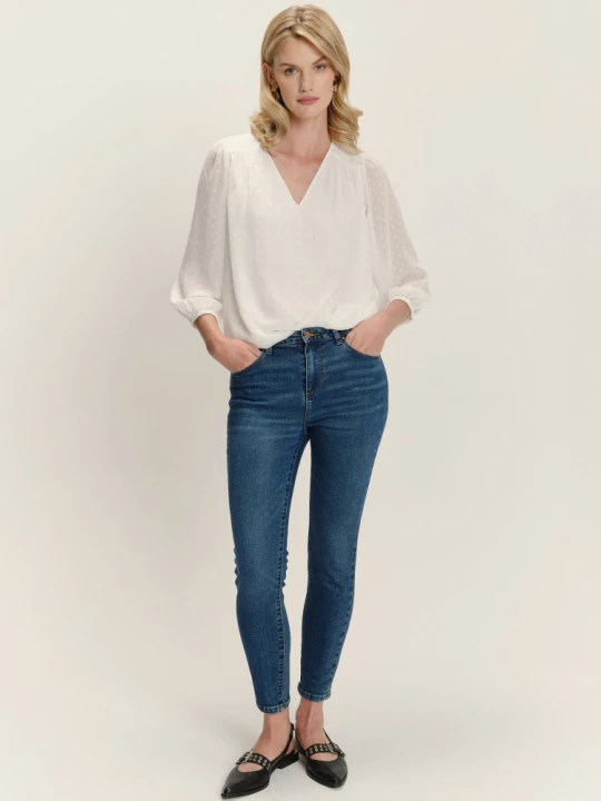 Zdjęcie produktu Ciemnogranatowe jeansy typu skinny Greenpoint granatowy