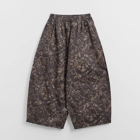 Zdjęcie produktu Ciemnoszare spodnie super baggy we wzór camo House ciemnoszary