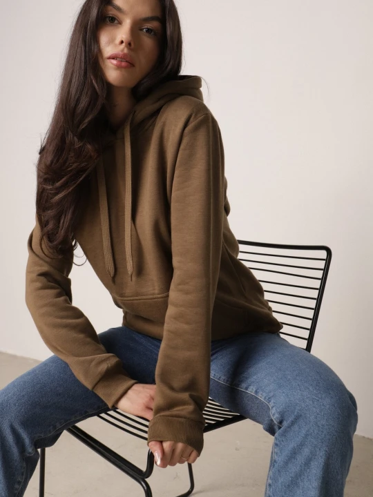Zdjęcie produktu Ciemnozielona Bluza z Kapturem Kasseia J.style Zielony