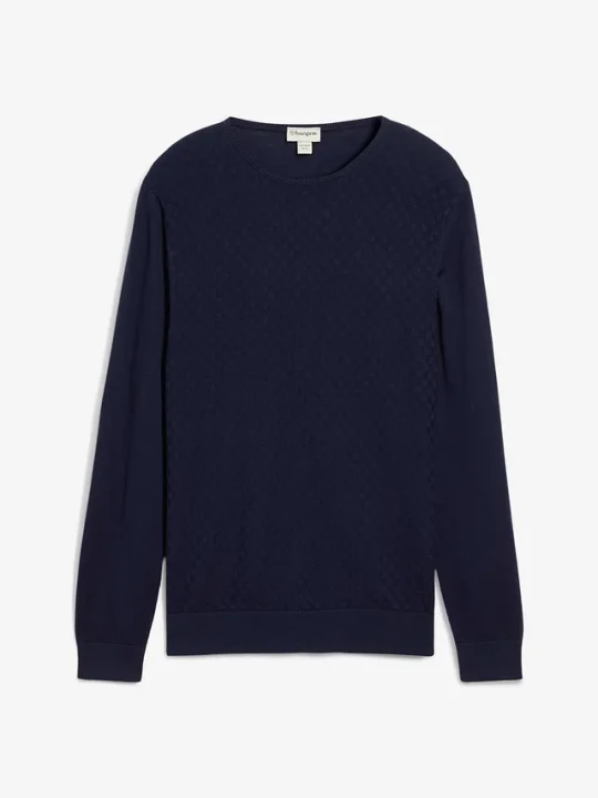 Zdjęcie produktu Cienki sweter z wysokogatunkową wełną merino BonPrix niebieski