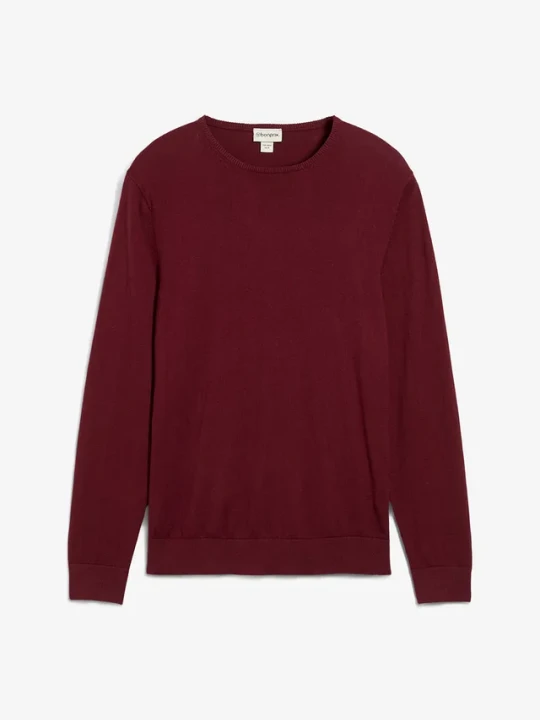 Zdjęcie produktu Cienki sweter z wysokogatunkowej wełny merino BonPrix czerwony