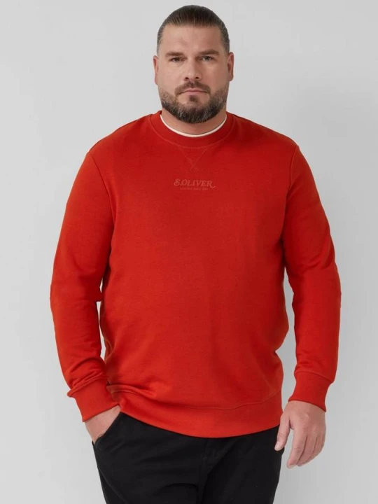 Zdjęcie produktu Ciepła bluza z logo s.Oliver czerwony