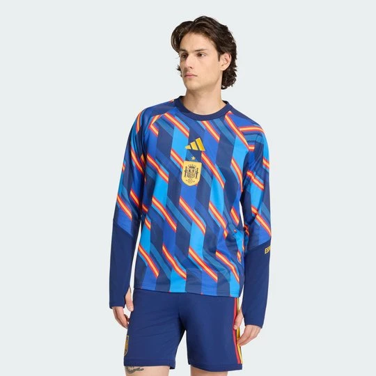 Zdjęcie produktu Ciepła rozgrzewkowa bluza podstawowa Hiszpania 26 Adidas Dark Blue