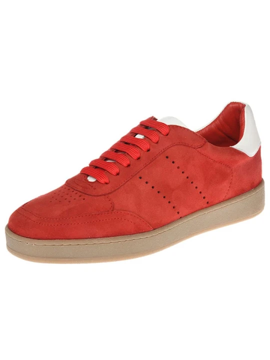 Zdjęcie produktu Cinque Skórzane sneakersy "Lucia" w kolorze czerwonym rozmiar: 38
