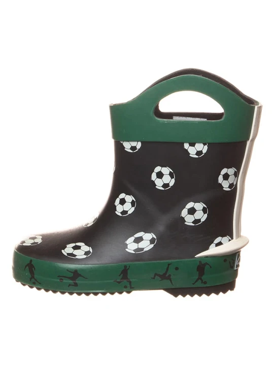 Zdjęcie produktu Clarks Kalosze "Tarri Goal" w kolorze czarno-zielonym rozmiar: 20