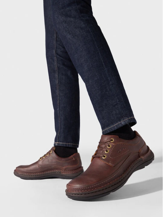 Zdjęcie produktu Clarks Półbuty Nature Three 203390057 Brązowy