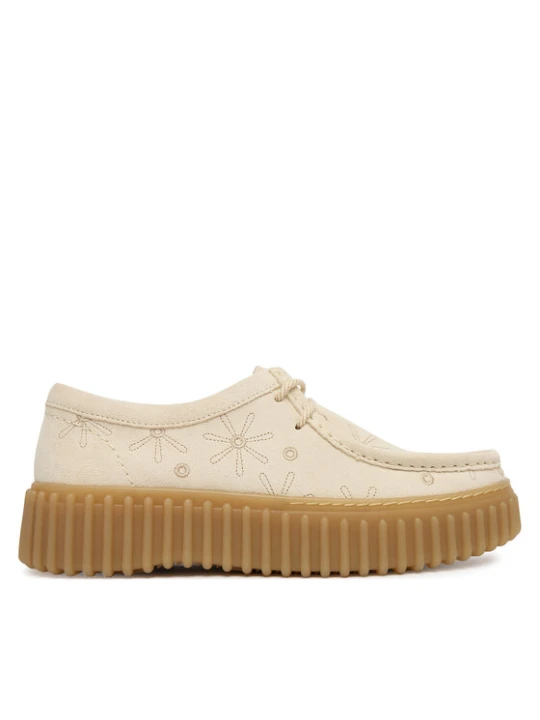 Zdjęcie produktu Clarks Półbuty Torhill Bee 26186297 Écru Kremowy