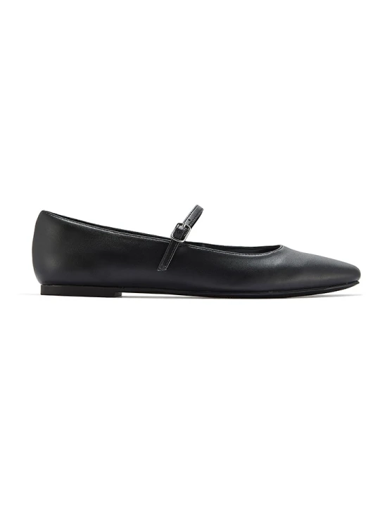 Zdjęcie produktu Clarks Skórzane baleriny "Emelina" w kolorze czarnym z paskiem rozmiar: 36