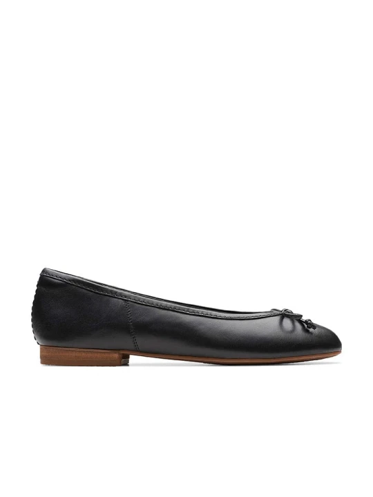 Zdjęcie produktu Clarks Skórzane baleriny "Fawna" w kolorze czarnym rozmiar: 37, 5