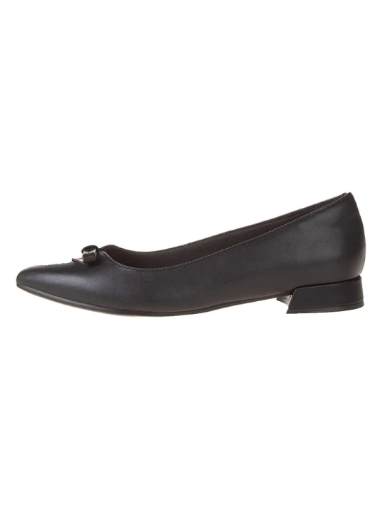 Zdjęcie produktu Clarks Skórzane baleriny "Natalyn Trim" w kolorze czarnym rozmiar: 39