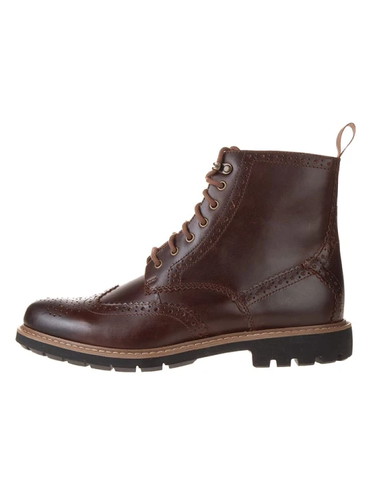 Zdjęcie produktu Clarks Skórzane botki "Batcombe Lord" w kolorze brązowym rozmiar: 45