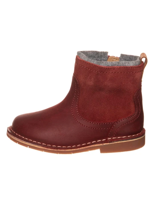 Zdjęcie produktu Clarks Skórzane botki "Comet Frost" w kolorze bordowym rozmiar: 22