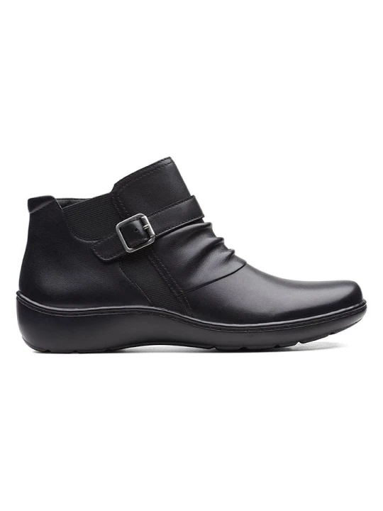 Zdjęcie produktu Clarks Skórzane botki "Cora" w kolorze czarnym rozmiar: 37, 5