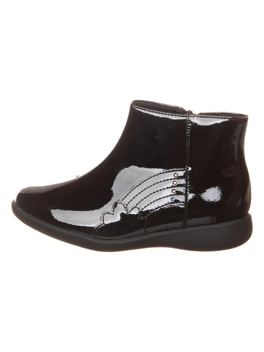 Zdjęcie produktu Clarks Skórzane botki "Etch Glow" w kolorze czarnym rozmiar: 26