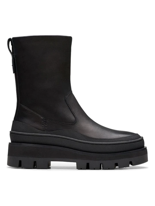 Zdjęcie produktu Clarks Skórzane botki "Orianna 2 Rise" w kolorze czarnym rozmiar: 39, 5