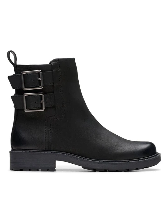 Zdjęcie produktu Clarks Skórzane botki "Orinoco 2" w kolorze czarnym rozmiar: 39, 5