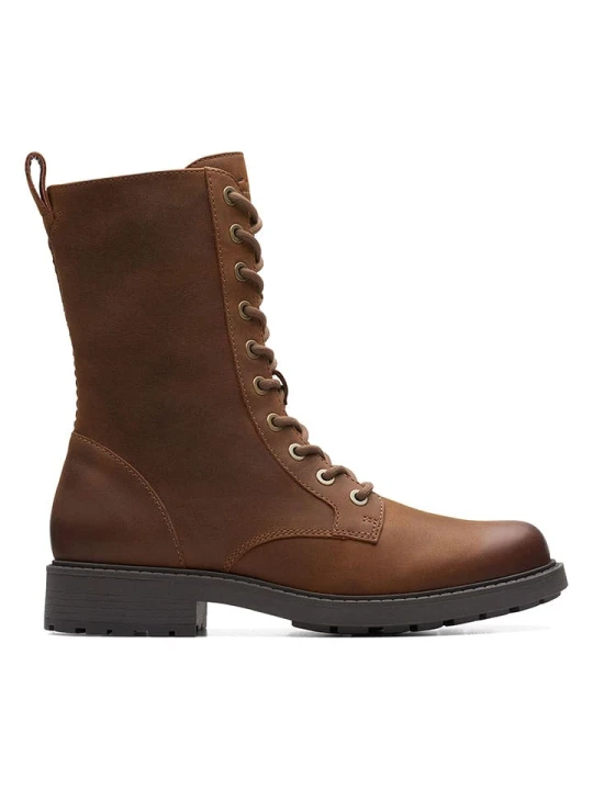 Zdjęcie produktu Clarks Skórzane botki "Orinoco 2" w kolorze jasnobrązowym rozmiar: 37