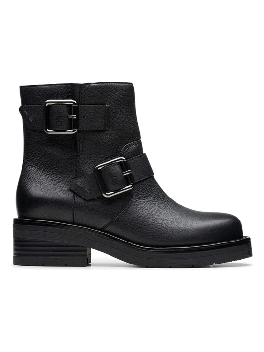 Zdjęcie produktu Clarks Skórzane botki "Rebelle" w kolorze czarnym rozmiar: 37
