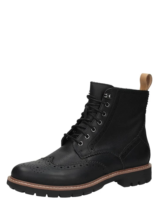 Zdjęcie produktu Clarks Skórzane botki w kolorze czarnym rozmiar: 44