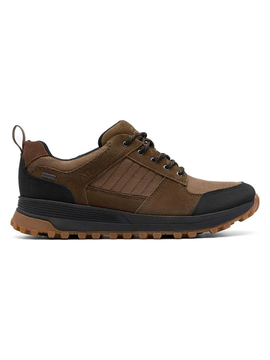 Zdjęcie produktu Clarks Skórzane buty trekkingowe "ATL Trek GTX" w kolorze oliwkowo-brązowym rozmiar: 41, 5
