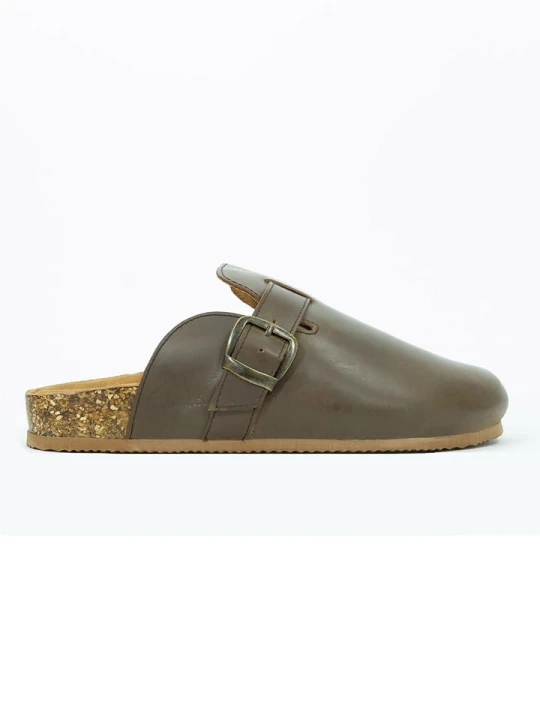 Zdjęcie produktu Clarks Skórzane chodaki w kolorze szarobrązowym rozmiar: 38