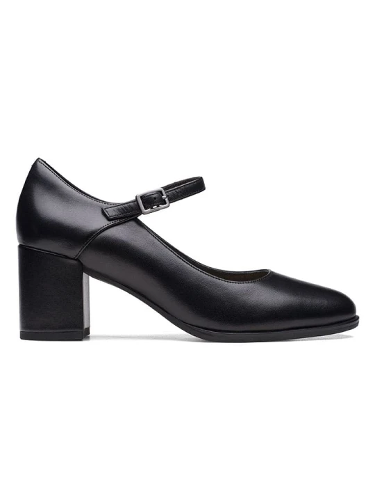 Zdjęcie produktu Clarks Skórzane czółenka "Freva 55" w kolorze czarnym rozmiar: 37