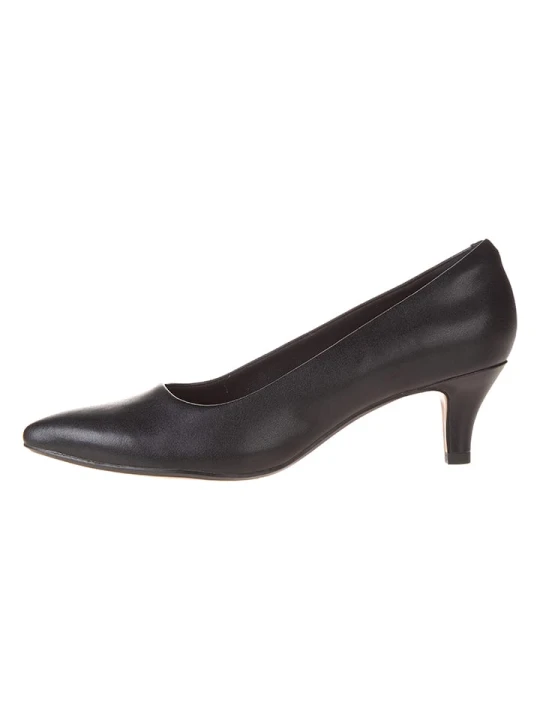 Zdjęcie produktu Clarks Skórzane czółenka "Linvale Jerica" w kolorze czarnym rozmiar: 37