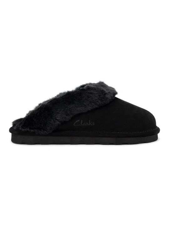 Zdjęcie produktu Clarks Skórzane kapcie w kolorze czarnym rozmiar: 39