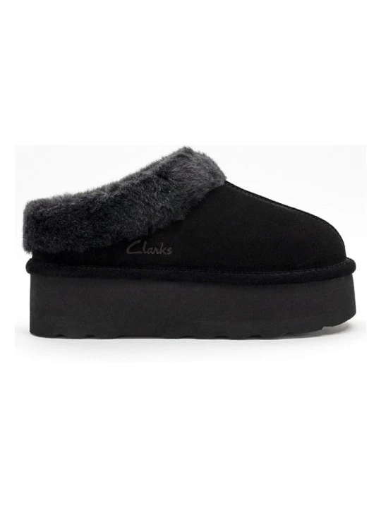 Zdjęcie produktu Clarks Skórzane kapcie w kolorze czarnym rozmiar: 39