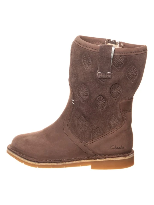Zdjęcie produktu Clarks Skórzane kozaki "Comet Pop" w kolorze brązowym rozmiar: 22, 5