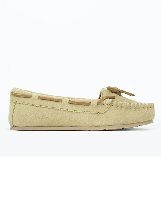 Zdjęcie produktu Clarks Skórzane mokasyny w kolorze beżowym rozmiar: 36