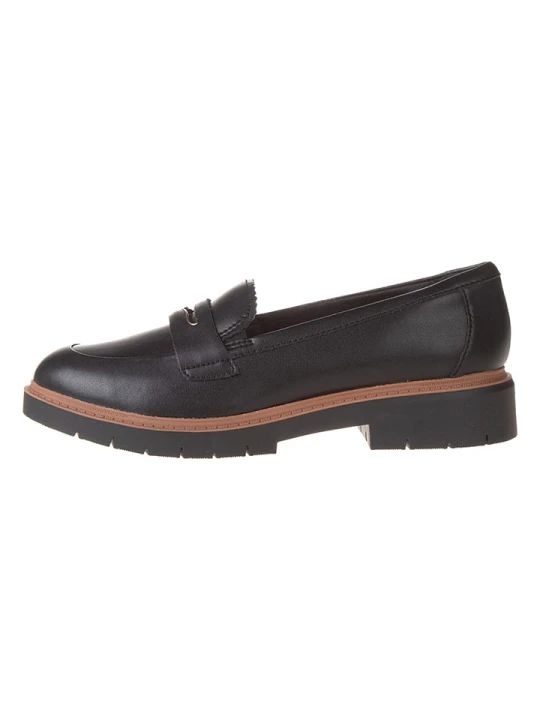 Zdjęcie produktu Clarks Skórzane mokasyny "Westlynn Glow" w kolorze czarnym rozmiar: 37