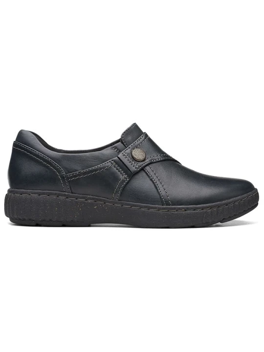 Zdjęcie produktu Clarks Skórzane slippersy "Caroline Pearl" w kolorze czarnym rozmiar: 36