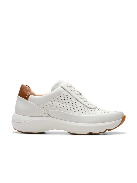 Zdjęcie produktu Clarks Skórzane sneakersy "Tivoli Grace" w kolorze kremowym rozmiar: 40