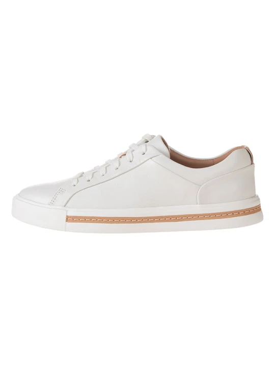 Zdjęcie produktu Clarks Skórzane sneakersy "Un Maui Lace" w kolorze białym rozmiar: 36