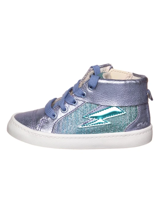 Zdjęcie produktu Clarks Skórzane sneakersy w kolorze fioletowym rozmiar: 22, 5
