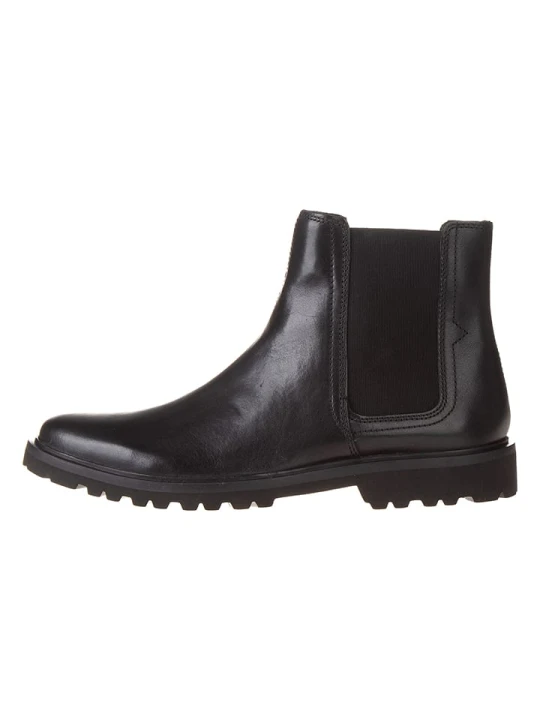 Zdjęcie produktu Clarks Skórzane sztyblety "Berwick" w kolorze czarnym rozmiar: 43