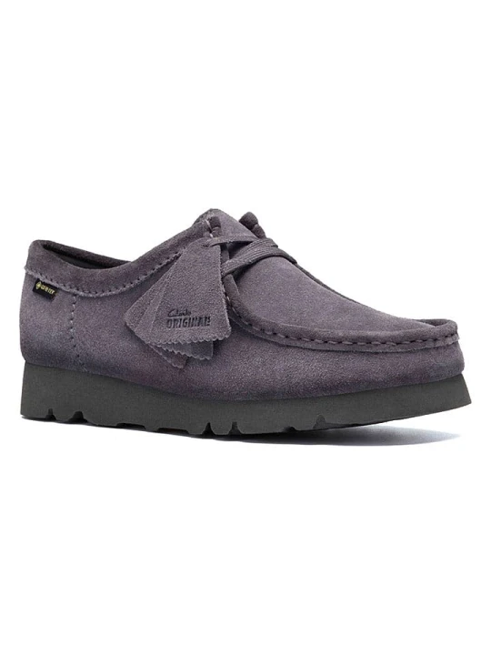 Zdjęcie produktu Clarks Skórzane trzewiki "Wallabee.GTX" w kolorze fioletowym rozmiar: 40