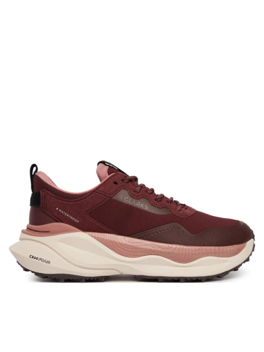 Zdjęcie produktu Clarks Sneakersy Pace Trail Go Wp 26328930 Bordowy