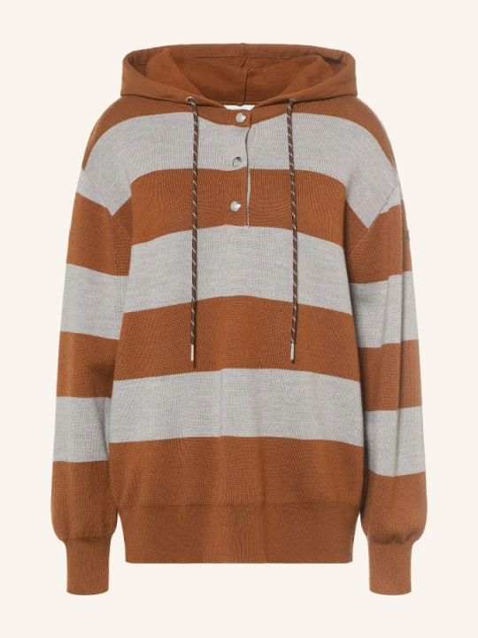 Zdjęcie produktu Claudie Pierlot Bluza Z Kapturem Z Mieszanki Materiałów beige